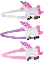 GLITTER UNICORN HAIRSLIDES (6)