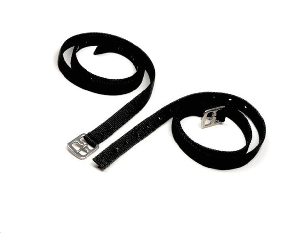 EQUISENTIAL NYLON STIRRUP LEATHERS (Black)