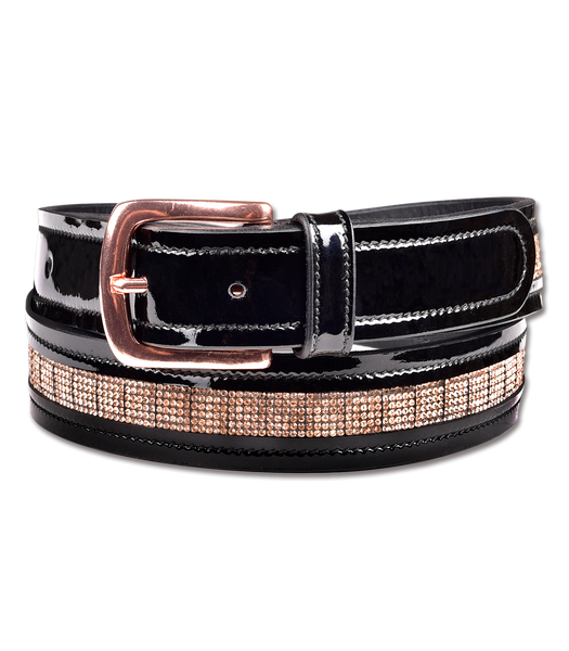 ROSE GOLD LEATHER BELT