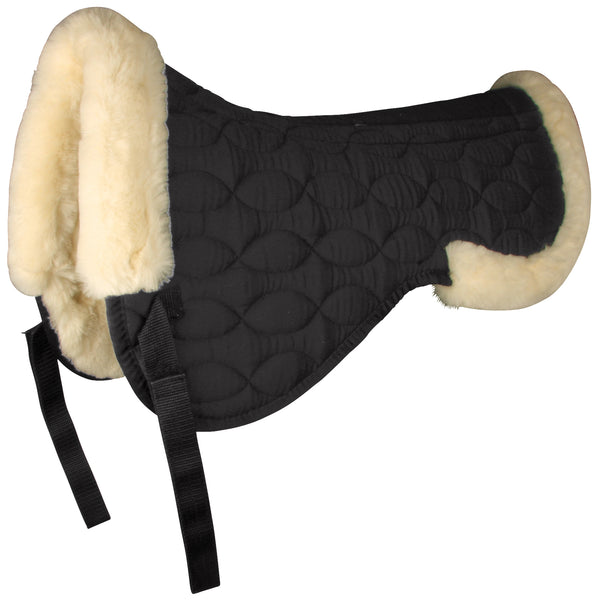 HALF SADDLE PAD WITH SYNTHETIC LAMBSKIN